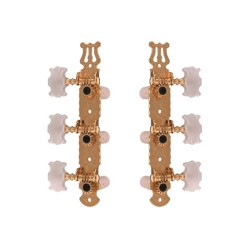 Yellow Parts - EZ1779G Meccaniche Chitarra Classica 1+1 Dorate 2 Pcs