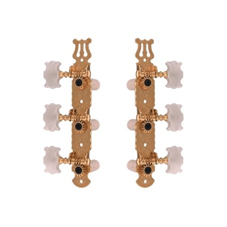 Yellow Parts - EZ1779G Meccaniche Chitarra Classica 1+1 Dorate 2 Pcs