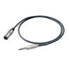 Cavo sbilanciato jack mono XLR 5m