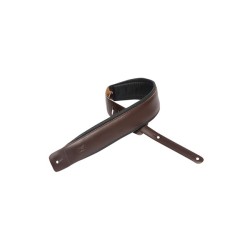 Levy's - DM1PD-DBR Tracolla in pelle pieno fiore Dark Brown