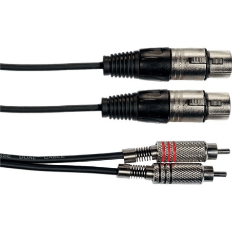 Yellow Cable - K10-3 Cavo Segnale 2x RCA maschio/2x XLR Femmina 3