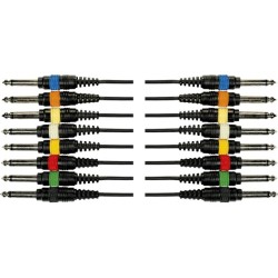 Yellow Cable - OC02 Frusta 8 Cavi Jack Mono/Jack Mono 5 m