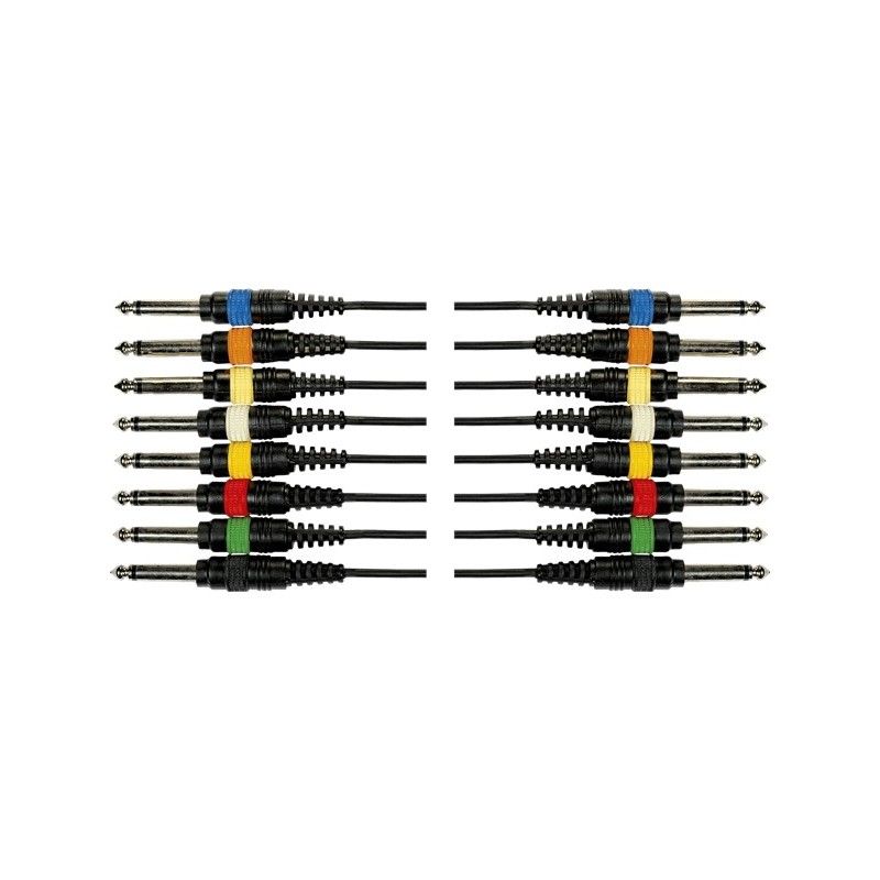 Yellow Cable - OC02 Frusta 8 Cavi Jack Mono/Jack Mono 5 m