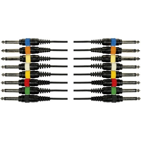 Yellow Cable - OC02 Frusta 8 Cavi Jack Mono/Jack Mono 5 m