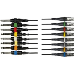 Yellow Cable - OC11 Frusta 8 Cavi Jack Mono/XLR Femmina 5 m