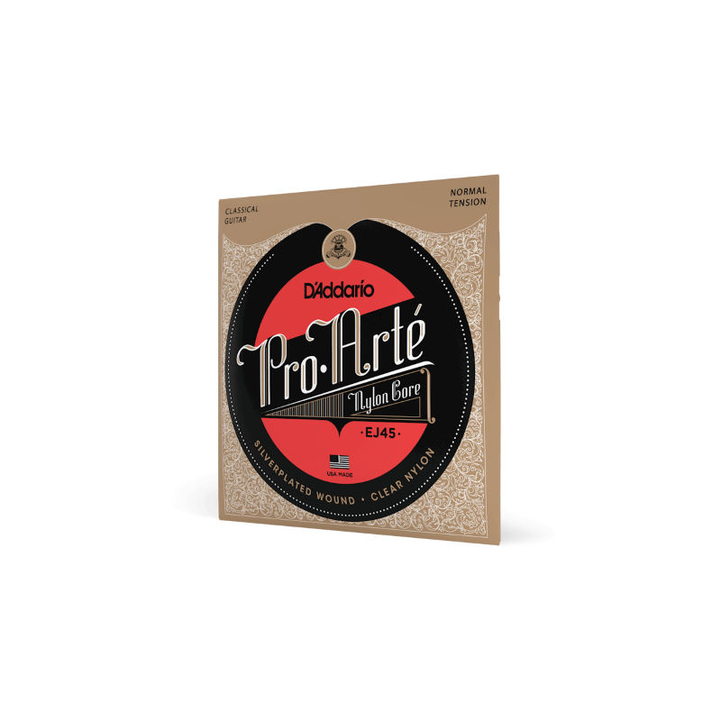 Corde D'Addario EJ45 Pro-Arte in nylon per chitarra classica, tensione normale