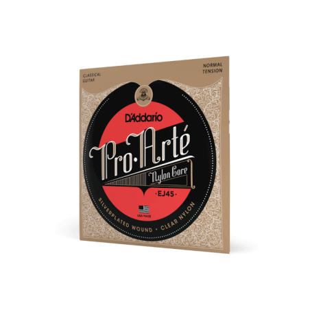 Corde D'Addario EJ45 Pro-Arte in nylon per chitarra classica, tensione normale